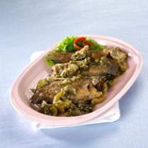 Cara membuat Sepat Asin Masak Hijau - Resep Masakan Rumahan