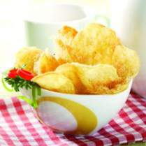 Cara membuat KERIPIK KENTANG BAWANG EBI - Resep Masakan Rumahan