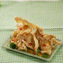 Cara membuat KULIT AYAM KERING BUMBU  PEDAS - Resep Masakan Rumahan