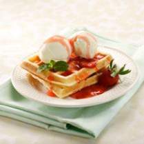 Cara membuat WAFEL KEJU SAUS STROBERI - Resep Masakan Rumahan