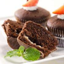 Cara membuat CUP CAKE COKELAT STROBERI KEJU - Resep Masakan Rumahan