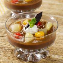 Cara membuat PUDING COKELAT SAUS KARAMEL - Resep Masakan Rumahan