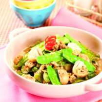 Cara membuat TUMIS KAPRI AYAM JAMUR - Resep Masakan Rumahan
