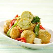 Cara membuat TUMIS BOLA-BOLA KARI TEMPE - Resep Masakan Rumahan