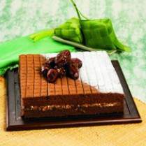 Cara membuat CAKE COKELAT ISI KACANG KURMA - Resep Masakan Rumahan