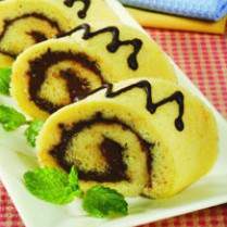 Cara membuat BOLU GULUNG KACANG HIJAU KUKUS - Resep Masakan Rumahan
