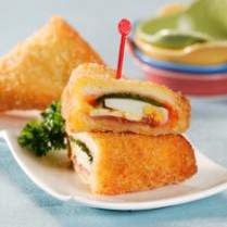 Cara membuat ROTI TAWAR GORENG ALA PICNIC ROLL - Resep Masakan Rumahan