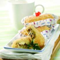 Cara membuat KROKET JAMUR KEJU SPESIAL - Resep Masakan Rumahan