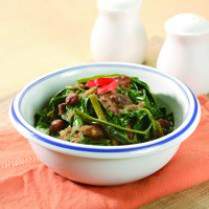 Cara membuat KANGKUNG TUMIS KACANG MERAH - Resep Masakan Rumahan