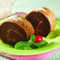 Cara membuat BOLU GULUNG TRUFFLE KOPI - Resep Masakan Rumahan