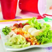 Cara membuat SELADA KOMPLET SAUS KENTANG - Resep Masakan Rumahan
