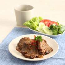Cara membuat DAGING PENYET SAMBAL PETIS - Resep Masakan Rumahan
