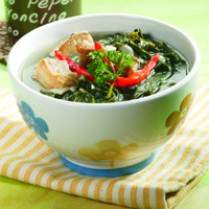 Cara membuat SAYUR DAUN SINGKONG IKAN JAMBAL - Resep Masakan Rumahan