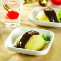 Cara membuat VANILA CAKE COKELAT SAUS - Resep Masakan Rumahan