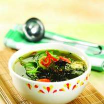 Cara membuat SUP JAMUR DAN BAYAM BUMBU KUNING - Resep Masakan Rumahan