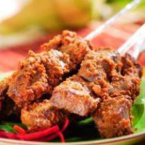Cara membuat SATAI DAGING BUMBU KACANG  - Resep Masakan Rumahan