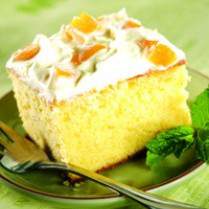 Cara membuat VANILLA CAKE WITH PEACH TOPPING - Resep Masakan Rumahan