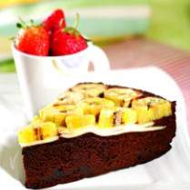 Cara membuat BANANA AND CHEESE BROWNIES - Resep Masakan Rumahan