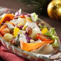 Cara membuat MIXED SALAD WITH MUSHROOM DRESSING - Resep Masakan Rumahan