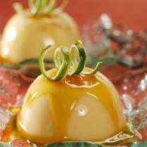 Cara membuat PEACH PUDDING WITH CARAMEL SAUCE - Resep Masakan Rumahan