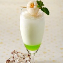 Cara membuat LYCHEE & MELON MILK SODA - Resep Masakan Rumahan