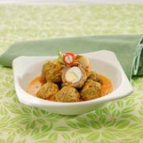 Cara membuat BOLA DAGING MASAK KUNING - Resep Masakan Rumahan
