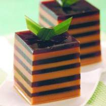 Cara membuat PUDING SANTAN LAPIS GULA MERAH - Resep Masakan Rumahan
