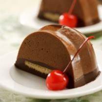 Cara membuat PUDING COKELAT LAPIS BISKUIT KELAPA - Resep Masakan Rumahan