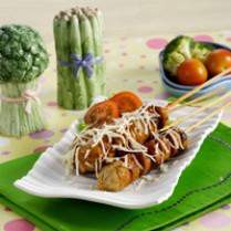 Cara membuat SATE SOSIS - Resep Masakan Rumahan