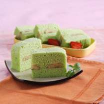 Cara membuat CAKE KUKUS PANDAN PISANG KEJU - Resep Masakan Rumahan