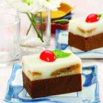 Cara membuat PUDING COKELAT LAPIS ROTI - Resep Masakan Rumahan