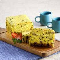 Cara membuat CAKE KUKUS LABU KUNING BINTIK COKELAT - Resep Masakan Rumahan