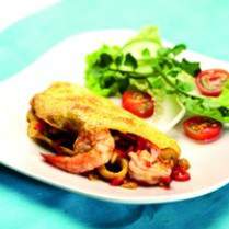 Cara membuat SEAFOOD TURN OVER OMELET - Resep Masakan Rumahan