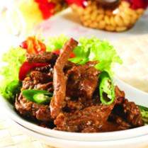 Cara membuat DAGING TUMIS GURIH BUMBU PECEL - Resep Masakan Rumahan