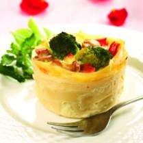 Cara membuat BROKOLINI WITH TAG LIATELLE TART - Resep Masakan Rumahan