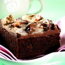 Cara membuat CHOCO PEANUT FUDGE BROWNIES - Resep Masakan Rumahan