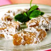 Cara membuat TAPIOCA SQUARE IN GRATED COCONUT - Resep Masakan Rumahan