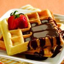 Cara membuat WAFEL SAUS COKELAT - Resep Masakan Rumahan