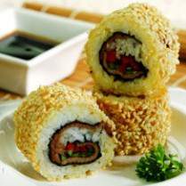 Cara membuat FRIED BEEF BARBEQUE SUSHI - Resep Masakan Rumahan