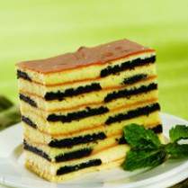 Cara membuat CAKE LAPIS BISKUIT COKELAT - Resep Masakan Rumahan