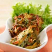 Cara membuat Ceplok Bayam Rebon - Resep Masakan Rumahan