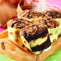 Cara membuat CUP CAKE LAPIS VLA KEJU - Resep Masakan Rumahan