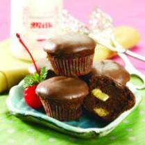 Cara membuat PEANUT & BANANA CUP CAKE - Resep Masakan Rumahan