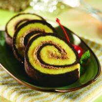 Cara membuat ROLL KUKUS LABU KUNING LAPIS COKELAT - Resep Masakan Rumahan