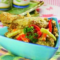 Cara membuat AYAM GORENG MASAK SANTAN ACAR - Resep Masakan Rumahan