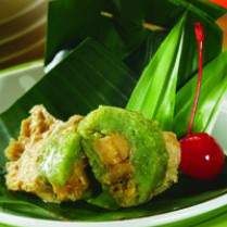 Cara membuat PISANG KETAN HIJAU - Resep Masakan Rumahan
