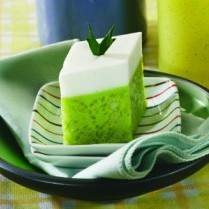 Cara membuat PUDING KETAN TAPAI HIJAU - Resep Masakan Rumahan