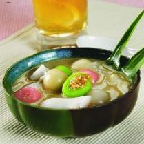 Cara membuat WEDANG SANTAN DENGAN BOLA KETAN - Resep Masakan Rumahan