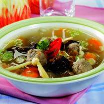 Cara membuat SUP BAKSO DAGING - Resep Masakan Rumahan