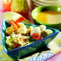Cara membuat LONTONG MI KARI UDANG - Resep Masakan Rumahan